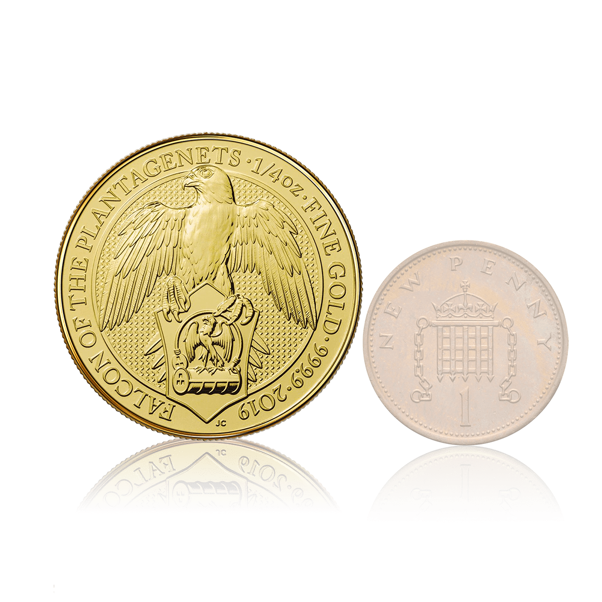 1 Oz Queen's Beast Falcon Of The Plantagenets Gold Coin 5